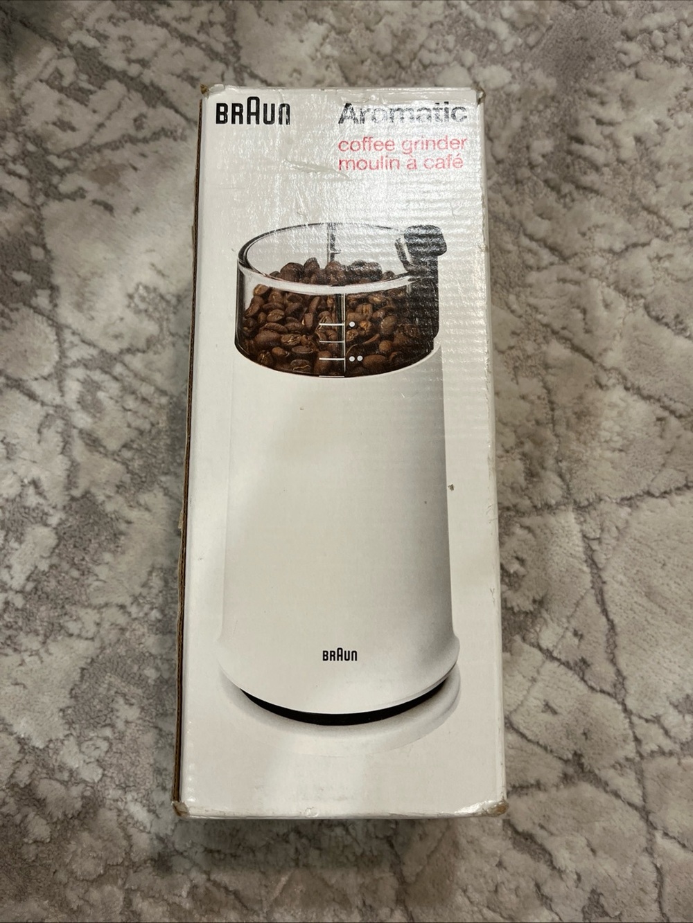 Braun White Aromatic Coffee Grinder